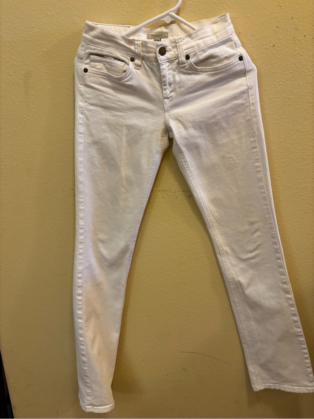 Burberry White Skinny Jeans for Women